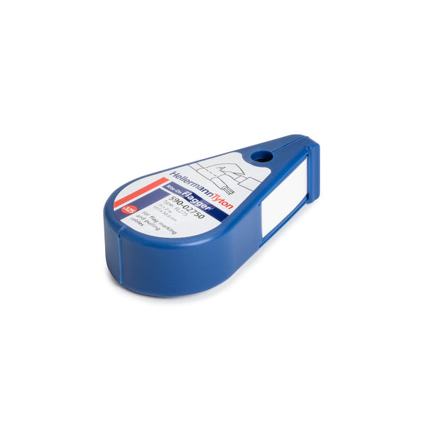 Hellermann Tyton 590-02750 Flagger Label Dispenser, 2" X .75", Polyolefin, White, 125/RL