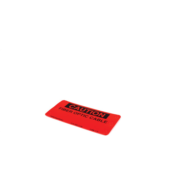 Hellermann Tyton FOM-175 Fiber Optic Cable Marker, 3.5" x 1.75", Polyethylene, Orange, 25/pkg