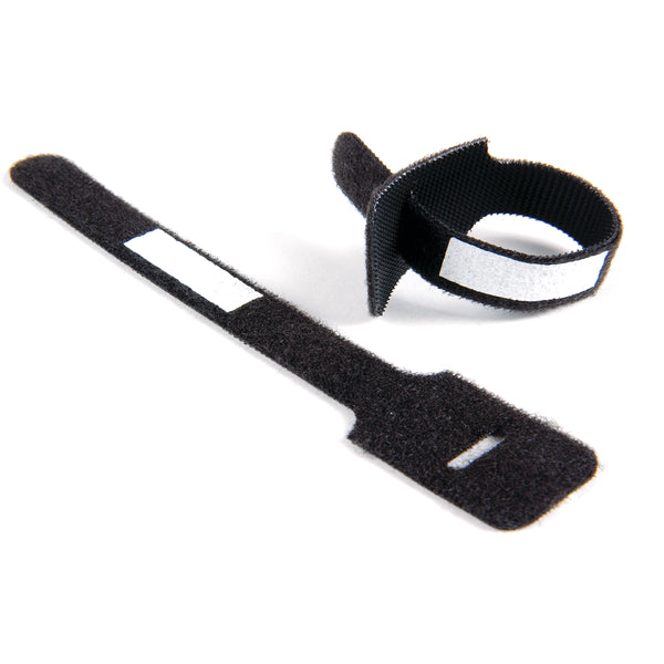 Hellermann Tyton GT.50X60P2W Grip Tie with White Write-On Area, 6.0" x .5", PA6/PP, Black, 10/pkg