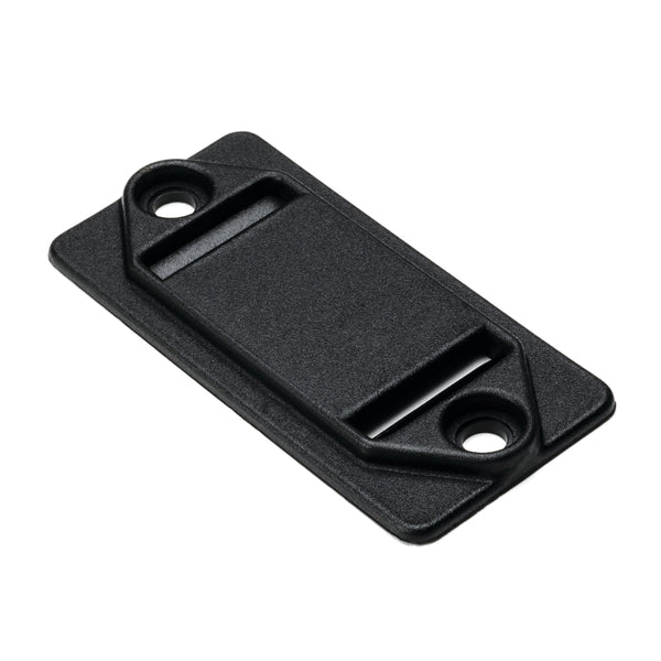 Hellermann Tyton GTM100A0C2 Grip Tie Mount for 0.75" Wide Grip Tie, Adhesive, PA66UV, Black, 100/pkg