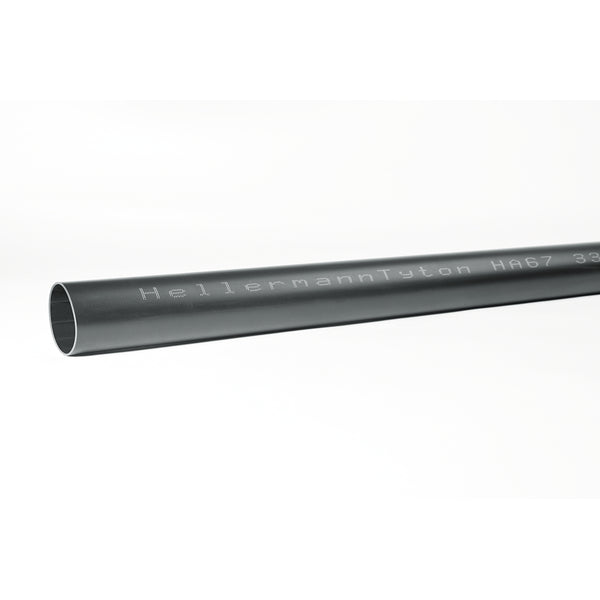 Hellermann Tyton 321-30100 Heat Shrink Tubing, 4' Long Stick, Thick Wall Adhesive Lined, Up to 6:1, 1.25", 33/5.5 dia, PO, Black, 3/pkg