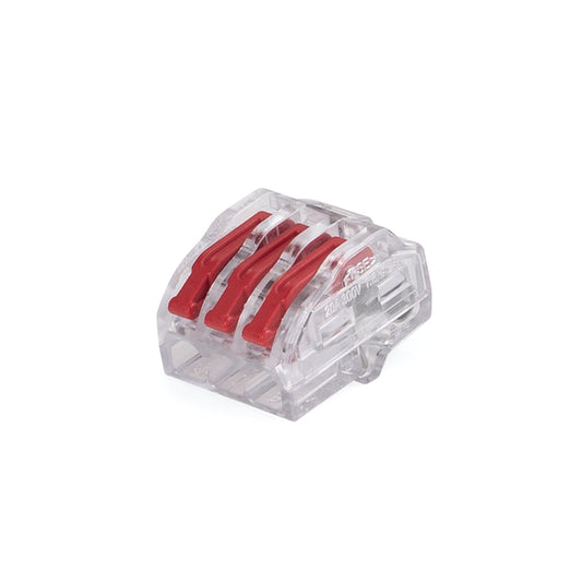 Hellermann Tyton 148-90066 HelaCon Releasable Wire Connector, 3-Port, (Piece & PA66), Clear, 500/pkg