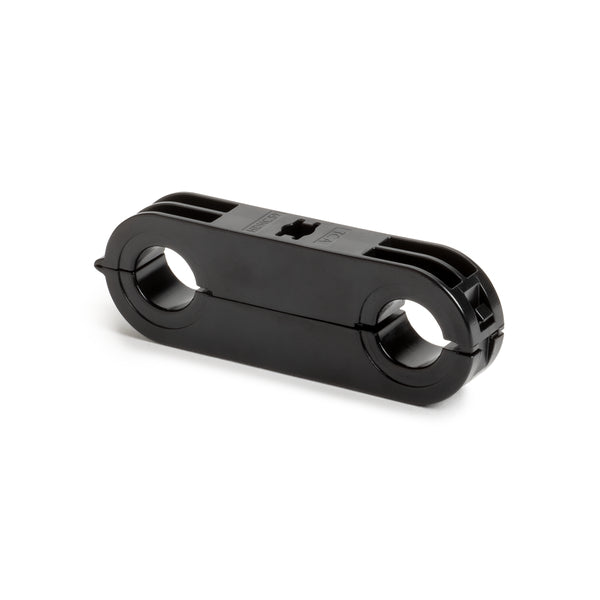 Hellermann Tyton 151-01231 Heavy Duty Hinge Clamp, 0.59" Max Diameter, PA46, Black, 250/pkg