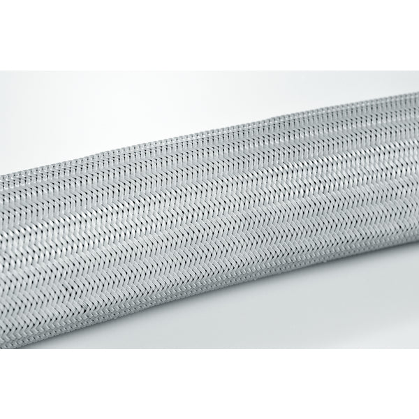 Hellermann Tyton 170-22500 Helagaine Braided Sleeving, 25 mm Dia, PA66, GY, 164ft/Reel
