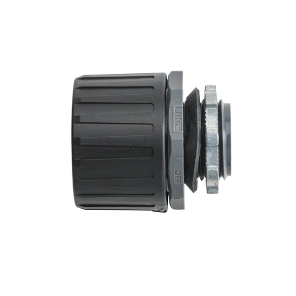 Hellermann Tyton 166-90799 HelaGuard® Non-Metallic Ultra Fitting, Straight, IP68, M40 Thread, 42mm Dia, PA66, Black, 2/pkg
