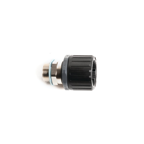 Hellermann Tyton 166-90976 HelaGuard® Non-Metallic Ultra Fitting, Straight, IP68, M50 Thread, 54mm Dia, PA66, Black, 1/pkg