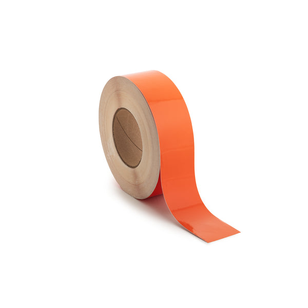 Hellermann Tyton 558-00337 Thermal Transfer Adhesive Labels, Solid Color Continuous Roll, 2.0 x 250', UV Stable VL, Orange, 250 ft/roll