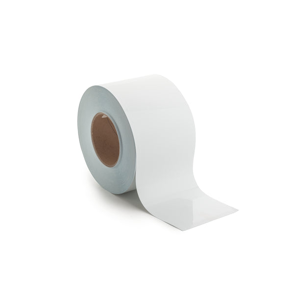 Hellermann Tyton 558-00350 Thermal Transfer Adhesive Labels, Solid Color Continuous Roll, 4.0 x 250', UV Stable VL, White, 250 ft/roll