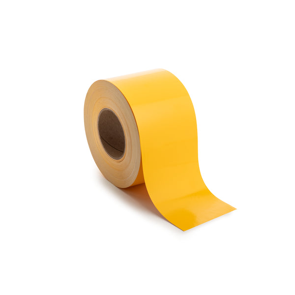 Hellermann Tyton 558-00358 Thermal Transfer Adhesive Labels, Solid Color Continuous Roll, 4.0 x 250', UV Stable VL, Yellow, 250ft/roll