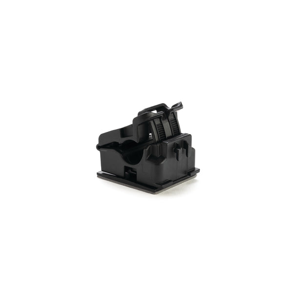 Hellermann Tyton 156-02624 Adhesive Mount Ratchet Clamp, 0.24 - 0.54" Bundle Dia, MB5A, PA66HIRHSUV, Black, 250/ctn
