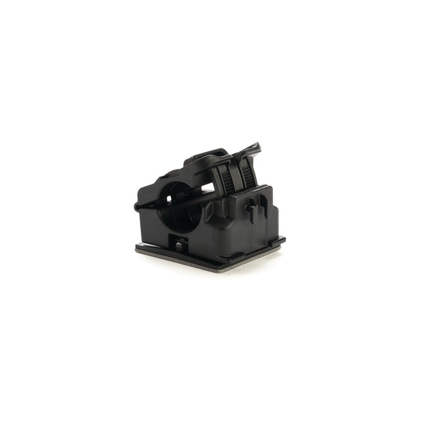 Hellermann Tyton 156-02634 Adhesive Mount Ratchet Clamp, 0.50 - 0.77" Bundle Dia, MB5A, PA66HIRHSUV, Black, 250/ctn