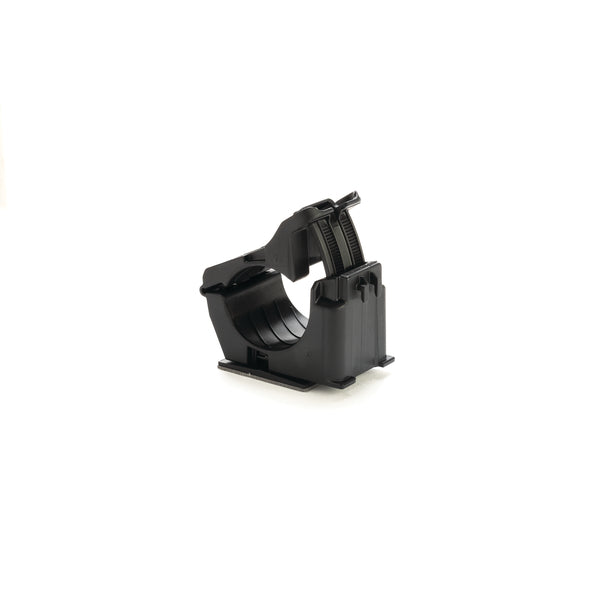 Hellermann Tyton 156-02644 Adhesive Mount Ratchet Clamp, 0.76 - 1.42" Bundle Dia, MB5A, PA66HIRHSUV, Black, 250/ctn