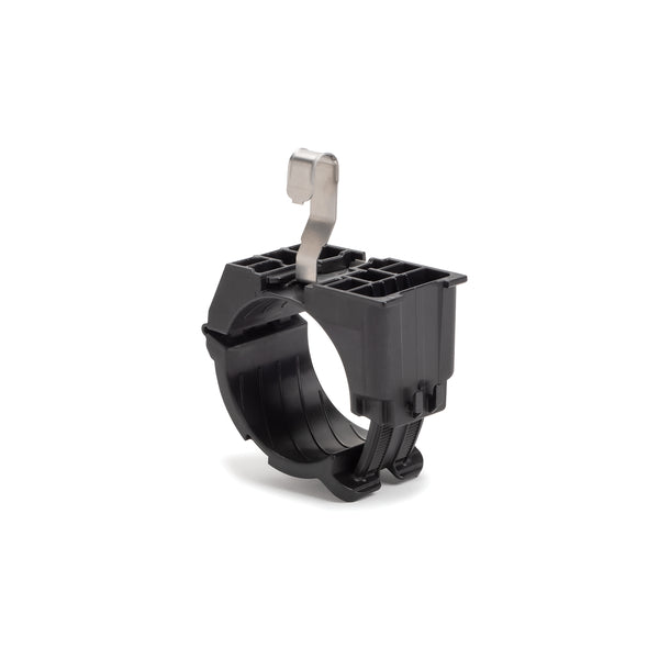 Hellermann Tyton 156-04194 Inline Ratchet Clamp, 1.42 - 2.0" Bundle Dia, PA66HIRHSUV/SS, Black, 175/ctn