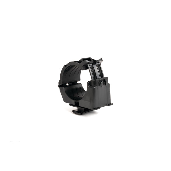 Hellermann Tyton 156-03005 Quick2Clamp, Ratchet, 1.42" - 2.0" Bundle Dia, 1-5/8" Strut Attachment, PA66HIRHSUV, Black, 25/bg