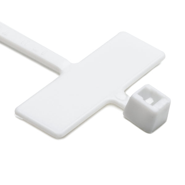Hellermann Tyton IT18R10L4 Identification Tie, 3.9" Long, 18lb Tensile Strength, PA66, White, 200/pkg