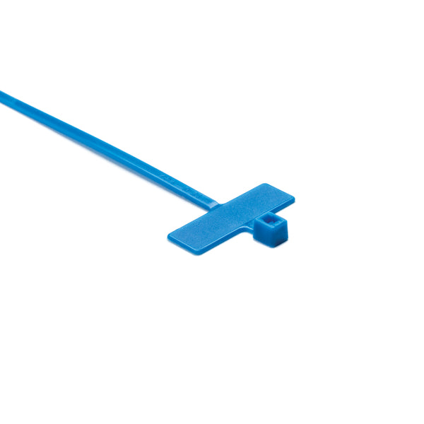 Hellermann Tyton IT18R6C2 Identification Tie, 3.9" Long, 18lb Tensile Strength, PA66, Blue, 100/pkg