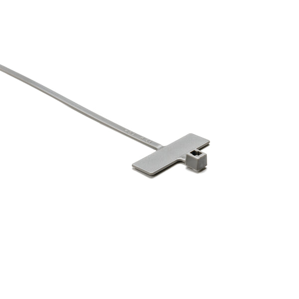 Hellermann Tyton IT18R8C2 MilSpec Identification Tie, 3.9" Long, MS3368, 18lb Tensile Strength, PA66, Gray, 100/pkg