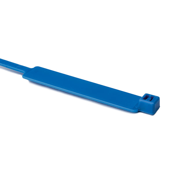 Hellermann Tyton IT50L6M4 MilSpec Identification Tie, 15.4" Long, MS3368, 50lb Tensile Strength, PA66, Blue, 1000/pkg