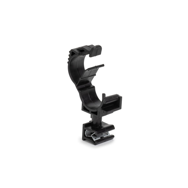 Hellermann Tyton 151-03903 Solar Locking Clamp with  Edge Clip, 10-14mm Bundle, 1-3mm Panel, PA66HIRHSUV/R5, BK, 100/pkg