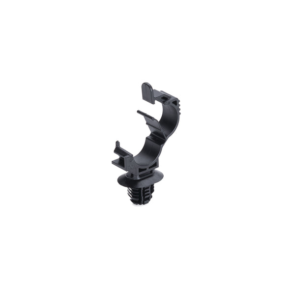 Hellermann Tyton 151-02501 LOC Locking Clamp, 10–14 mm Bundle Dia with FT9X12 Fir Tree, PA66HIRHSUV, Black, 500/pkg
