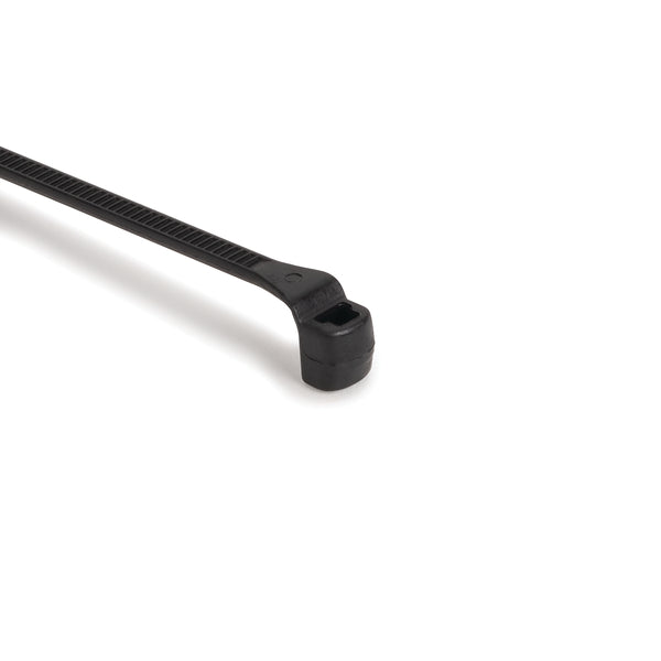 Hellermann Tyton 112-00065 Low Profile Cable Tie, 10.4" Long, 40 lb Tensile Strength, PA66HS, Black, 1000/pkg