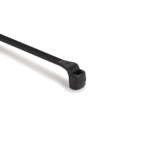 Hellermann Tyton 112-00065 Low Profile Cable Tie, 10.4" Long, 40 lb Tensile Strength, PA66HS, Black, 1000/pkg