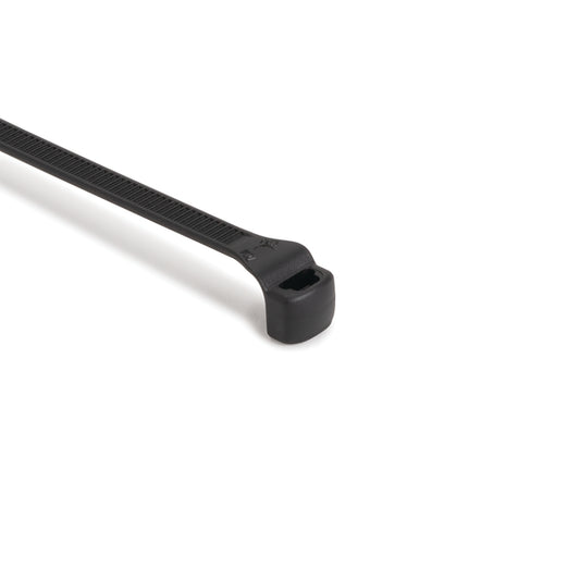 Hellermann Tyton 112-00061 Low Profile Cable Tie, 7.7" Long, 50 lb Tensile Strength, PA66HS, Black, 1000/pkg
