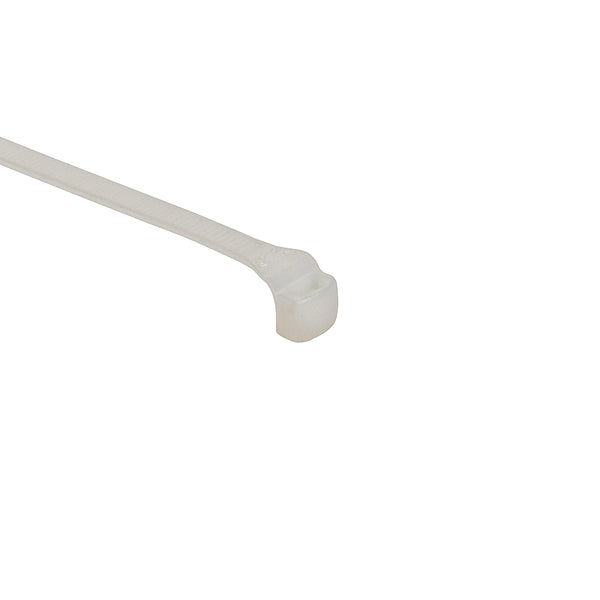 Hellermann Tyton 112-00060 Low Profile Cable Tie, 7.7" Long, 50 lb Tensile Strength, PA66, Natural, 1000/pkg