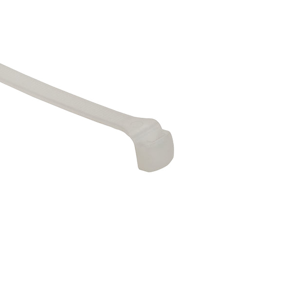 Hellermann Tyton 112-00071 Low Profile Cable Tie, 8.3" Long, 85 lb Tensile Strength, PA66, Natural, 100/pkg
