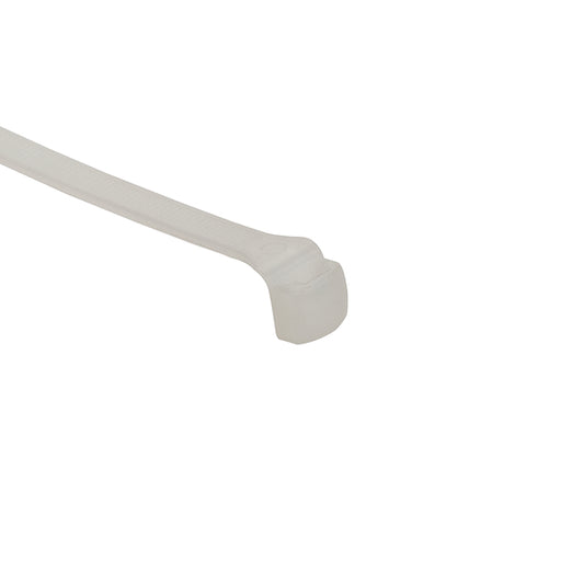 Hellermann Tyton 112-00071 Low Profile Cable Tie, 8.3" Long, 85 lb Tensile Strength, PA66, Natural, 100/pkg