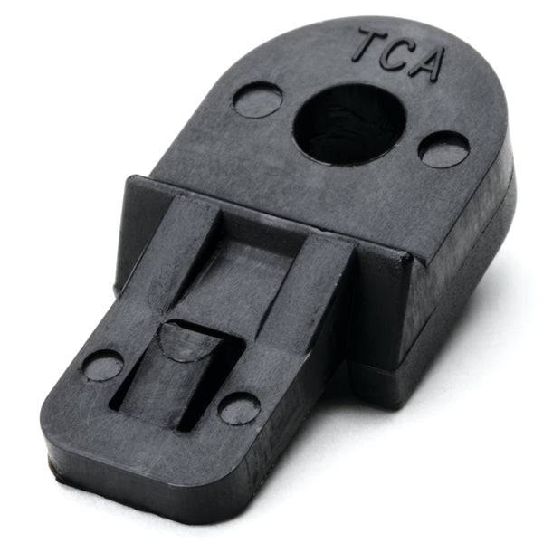 Hellermann Tyton LTM2500C2 Lashing Tie Mount, 0.73 x 1.5", 0.25" Screw, PA66HS, Black, 100/pkg