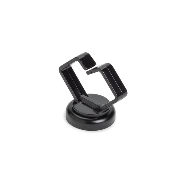 Hellermann Tyton 151-04030 Magnetic Clip, Medium, 3/4", Neodymium Magnet/POM/ST, 10lb Pull Force, Black, 100/bg