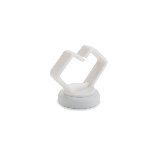 Hellermann Tyton 151-03643 Magnetic Clip, Medium, 0.75", Neodymium Magnet/POM/ST, 10lb Pull Force, White, 10/bag