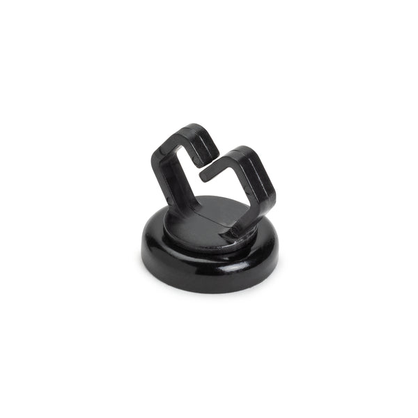 Hellermann Tyton 151-04028 Magnetic Clip, Small, ½", Neodymium Magnet/POM/ST, 10lb Pull Force, Black, 100/bg
