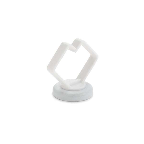 Hellermann Tyton 151-03646 Magnetic Clip, Large, 1", Neodymium Magnet/POM/ST, 15lb Pull Force, White, 100/bag