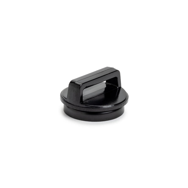 Hellermann Tyton 151-04018 Magnetic Cable Tie Mount, Grip Tie, 1.02" Dia, Neodymium Magnet/POM/ST, 15lb Pull Force, Blk, 100/bg