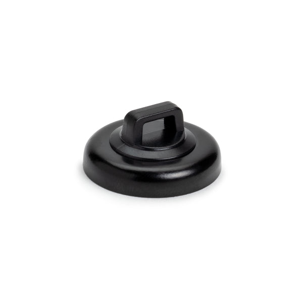 Hellermann Tyton 151-04024 Magnetic Cable Tie Mount, Large, 0.91" Dia, Neodymium Magnet/POM/ST, 15lb Pull Force, Black, 100/bg