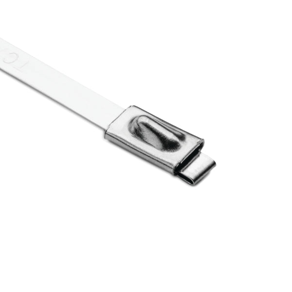 Hellermann Tyton MBT20S Stainless Steel Tie, 20.5" Long, 202lb Tensile Strength, SS316, Metal, 100/pkg