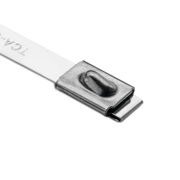Hellermann Tyton MBT27H Stainless Steel Tie, 27" Long, 450lb Tensile Strength, SS316, Metal, 50/pkg