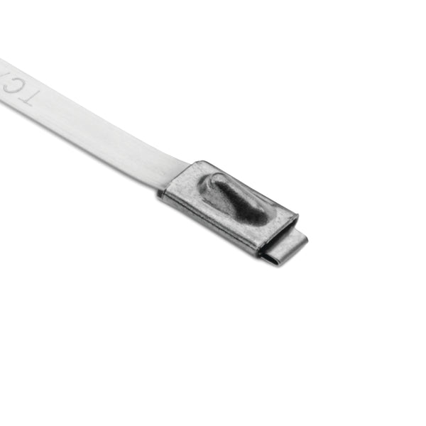 Hellermann Tyton MBT27S-S Stainless Steel Tie, 27" Long, 202lb Tensile Strength, SS304, Metal, 100/pkg