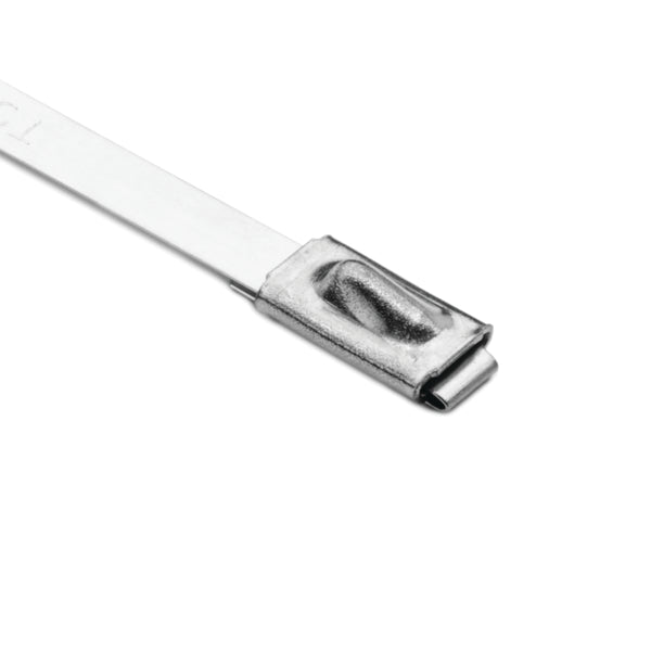 Hellermann Tyton MBT33H-S Stainless Steel Tie, 33" Long, 450lb Tensile Strength, SS304, Metal, 50/pkg