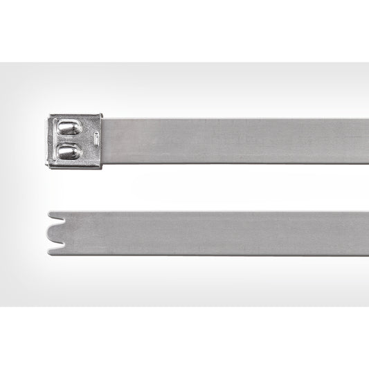 Hellermann Tyton 111-01304 Stainless Steel Tie, 33" Long, 922lb Tensile Strength, SS316, Metal, 50/pkg