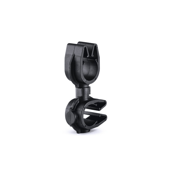 Hellermann Tyton 156-02060 MOC Clip to MOC Clip Perpendicular, 10 mm, 10 mm Perpendicular, PA66HIRHSUV, Black, 2000/ctn