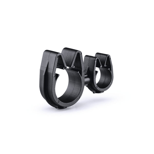 Hellermann Tyton 156-02338 MOC Clip to MOC Clip, 10 mm, 19 mm, PA66HIRHSUV, Black, 1000/ctn