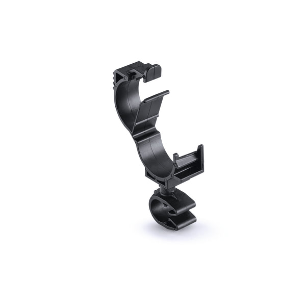 Hellermann Tyton 156-01885 LOC Locking Clamp, 15-19 mm, to MOC Clip, 10 mm, PA66HIRHSUV, Black, 1000/ctn