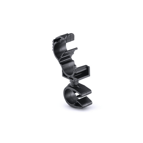 Hellermann Tyton 156-01837 LOC Locking Clamp, 5-9 mm, to MOC Clip, 10 mm, PA66HIRHSUV, Black, 2000/ctn