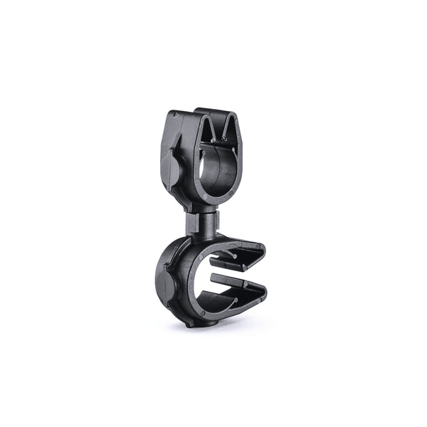 Hellermann Tyton 156-02084 MOC Clip to MOC Clip Perpendicular, 12 mm, 10 mm Perpendicular, PA66HIRHSUV, Black, 2000/ctn
