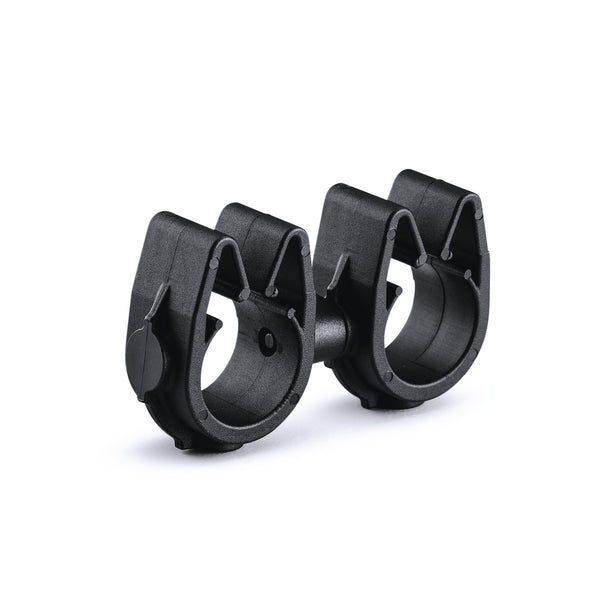 Hellermann Tyton 156-04239 MOC Clip to MOC Clip, 12 mm, 12 mm, PA66HIRHSUV, Black, 100/bg