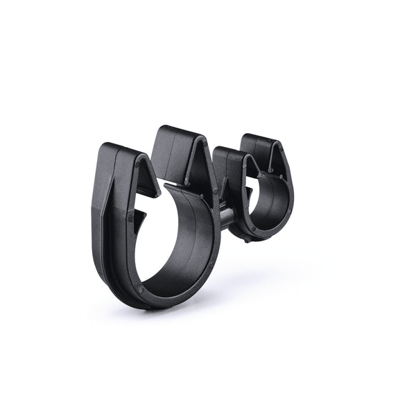Hellermann Tyton 156-02346 MOC Clip to MOC Clip, 12 mm, 22 mm, PA66HIRHSUV, Black, 2000/ctn