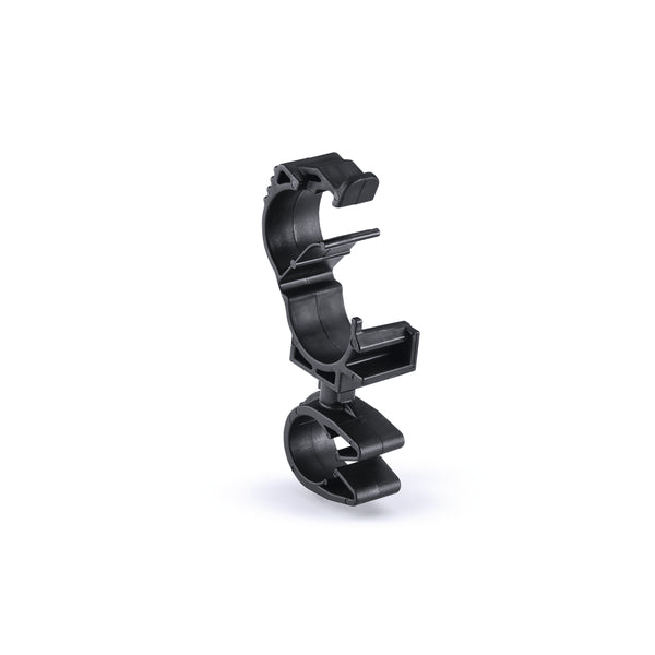 Hellermann Tyton 156-01863 LOC Locking Clamp, 10-14 mm, to MOC Clip, 12 mm, PA66HIRHSUV, Black, 2000/ctn